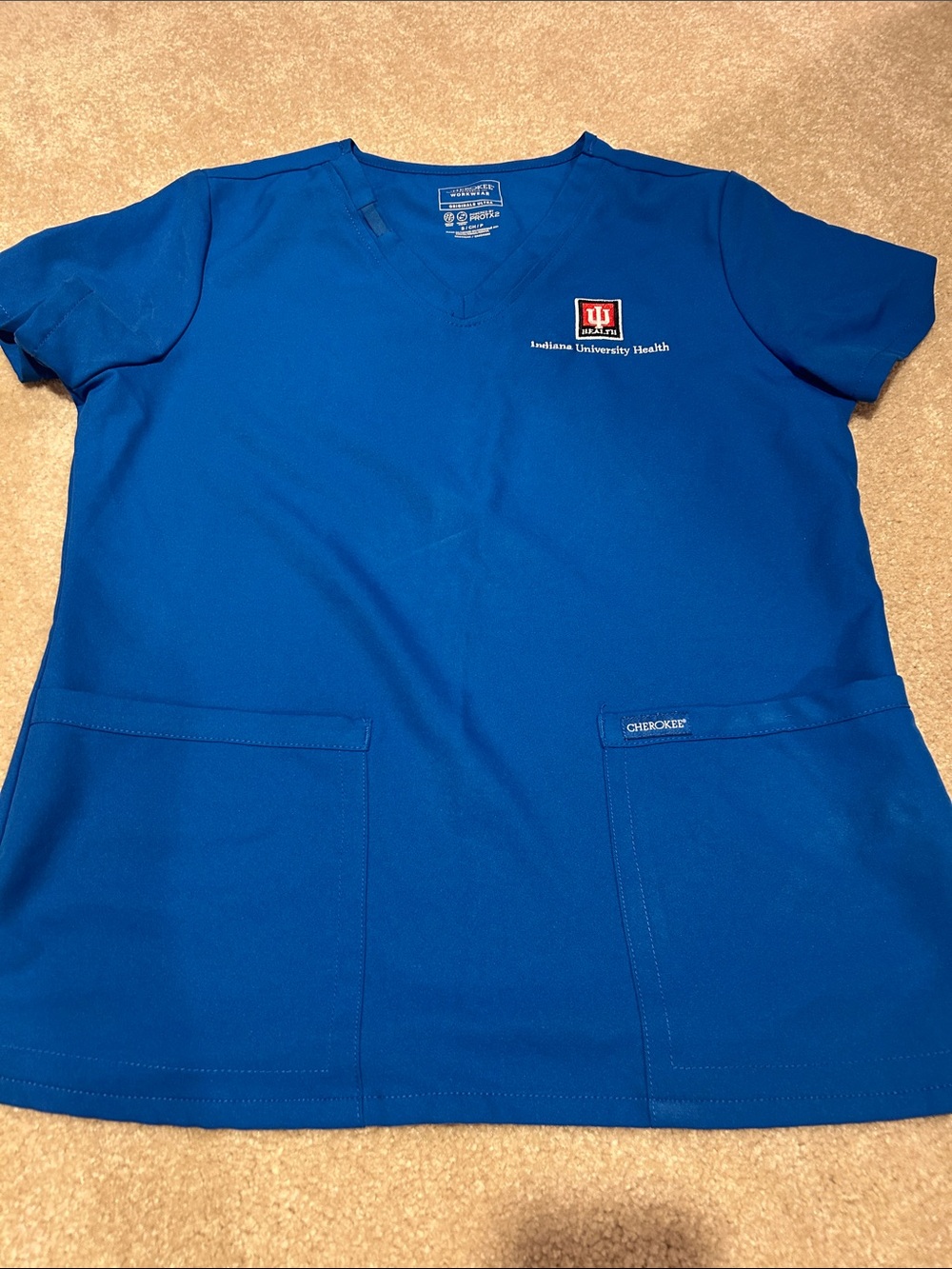 Women Indiana University Health Royal Blue top